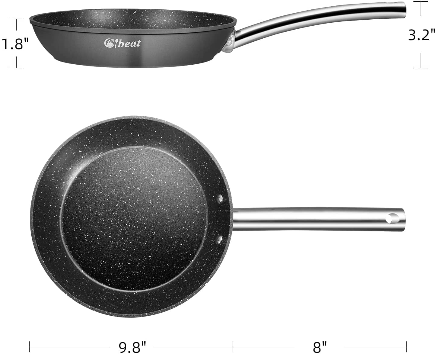 Nonstick Frying Pan with Lid, Eggs Omelette Burnt Also Non Stick,  Scratch-Resistant, Induction Skillet, Oven Safe to 700° F Pan for Cooking -  China Cookware and Stainless Steel Frying Pan price