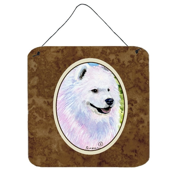Carolines Treasures SS8755DS66 Samoyed Aluminum Metal Wall or Door Hanging Prints, 6 x 6", Multicolor
