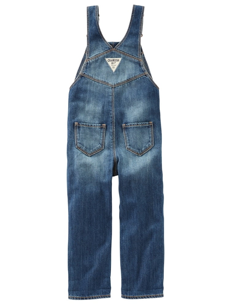 OshKosh BGosh Baby Girls Heart Pocket Denim Overalls