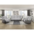 thumbnail image 5 of Lexicon Harriette Chenille Double Reclining Sofa in Gray, 5 of 5