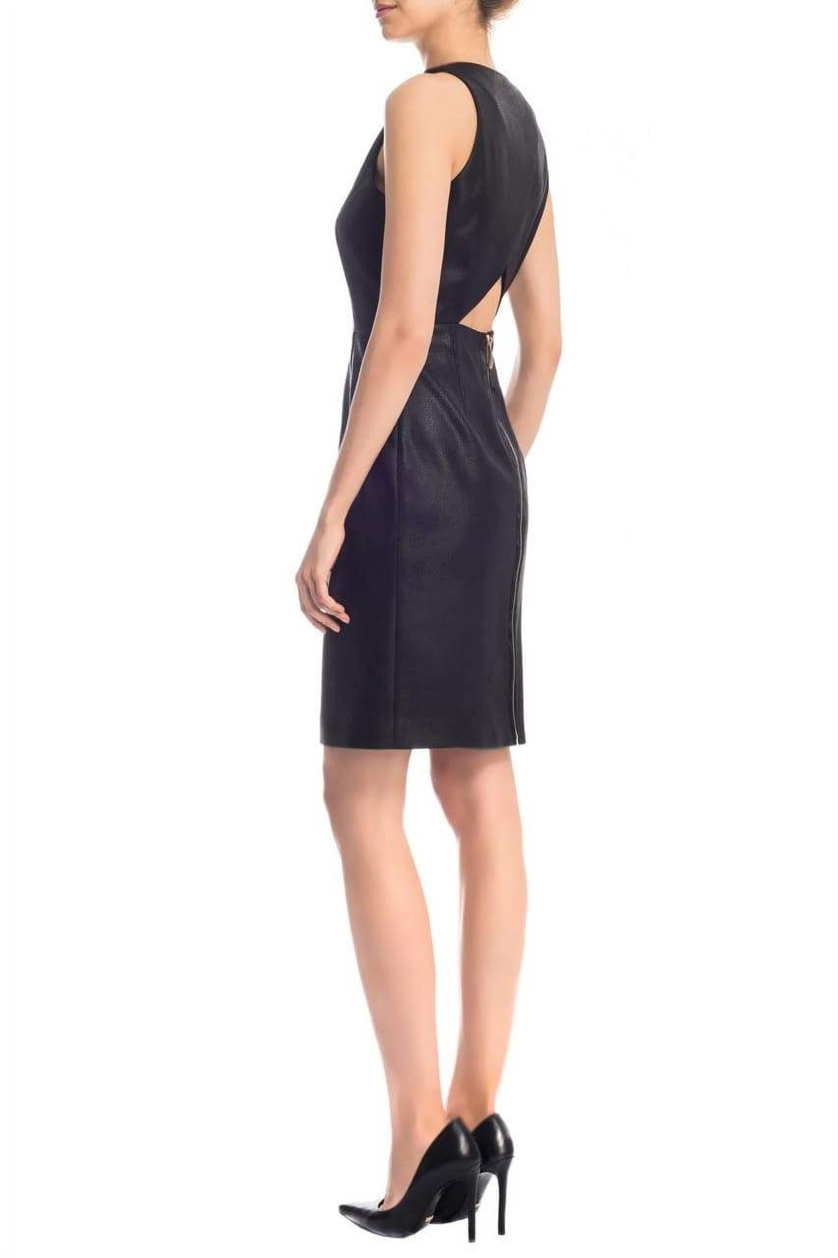 Sonja By Sonja Morgan Women's Leather Textured Crossback Dress