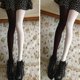 thumbnail image 2 of Two-Toned Long Tights High Waist Elastic Footed Leggings Cosplay Party Costumes, 2 of 5
