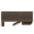 thumbnail image 2 of Powell Delwin Mid-Century Modern 3-Drawer 2-Door Wood Indoor Console Table, Dark Brown, 2 of 6