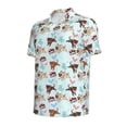 thumbnail image 4 of Wukai Cute Pug Dogs Men’s Polo Shirts,Quick-Dry Athletic Shirt,Classic Fit Shirts-Large, 4 of 8