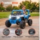 thumbnail image 3 of Carro Buggy Electrico Montable para Niños Carrito de Control Remoto y Manejo Directo con Luces Estereo y Pedales Funcionales con Control Remoto (Azul), 3 of 7