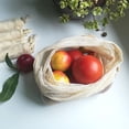 thumbnail image 3 of Set de 6 bolsas vegetales reutilizables de algodón orgánico Talla S (M, L), S (28x 20 cm) Talla M (28 x 33 cm) Talla L (28 x 43 cm), 3 of 5