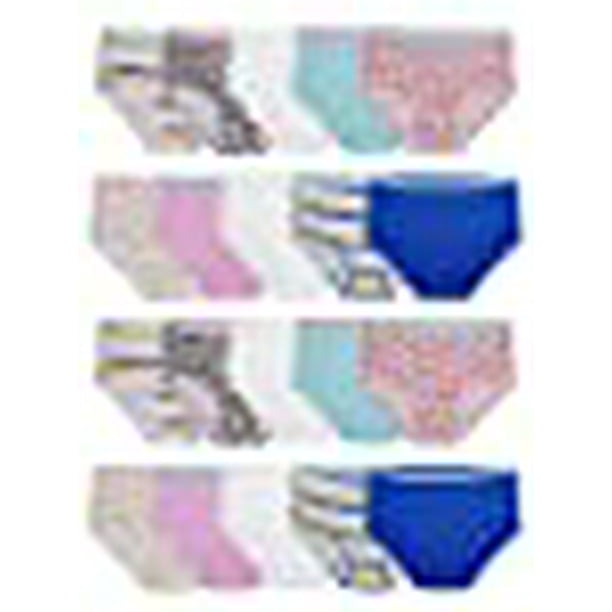 Fruit of the Loom Girls' Cotton Brief Underwear, 20 Pack - Fashion  Assorted, 6 