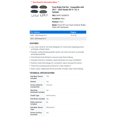 thumbnail image 2 of Front Brake Pad Set - Compatible with 2017 - 2023 Honda CR-V 1.5L 4-Cylinder 2018 2019 2020 2021 2022, 2 of 2