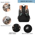 thumbnail image 4 of FORMRS Unisex School Backpack 17" Student Travel Bag with Laptop Compartment, Retro UFO, 4 of 7