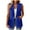 Blue, variant on Lindreshi Winter Vests for Women Women's Fashion Sleeveless Color Casual Jacket Business Small Suit Women Suit Jacket