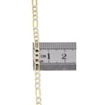 thumbnail image 5 of Real 10K Yellow Gold Diamond Cut Figaro Style Chain 3.50mm Necklace 20 Inches, 5 of 6