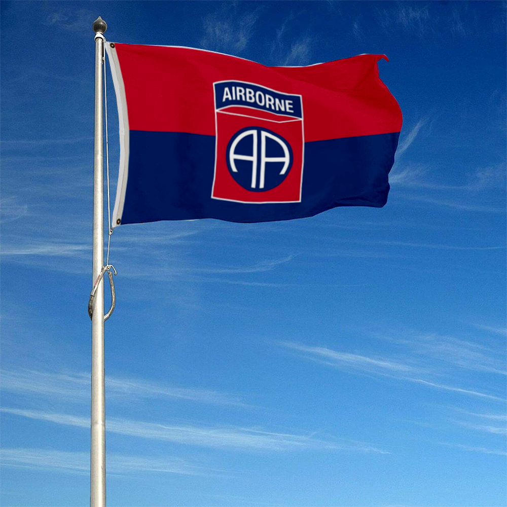 Dutern Double Sided US Army 82nd Airborne Division Flag Banner 3 Ply with Brass Grommets 3x5 Feet