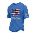 thumbnail image 2 of Men's Patriotic Graphic T-Shirts 250th Anniversary Flag Print 1776-2026 4th of July Casual Breathable Fit Short Sleeve Tees , Royal Blue, XXL, 2 of 7