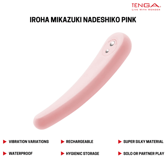 Iroha Fit Mikazuki Nadeshiko Pink Female Waterproof G-Spot Vibrator