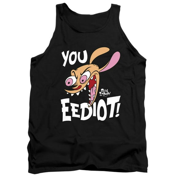 Ren and Stimpy You Eediot! Unisex Adult Tank Top