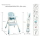 thumbnail image 5 of Silla Periquera D'bebé Eat And Rock Convertible A Mecedora Azul, 5 of 5