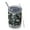 Dark Green Leafy, variant on 12oz Tumblers Dark Dinosaur Cactus Pattern Vacuum Insulated Stainless Steel Travel Tumbler Cups Mug with Lid and Straw for Beer,Coffee,Beverages with Cleaning Brush for Cold & Hot Drinks