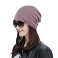 thumbnail image 2 of Womens Solid Color Elastic Single Layer Hat Hood Night Cap Head Guard Night Cap, 2 of 9