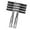 4 Step, variant on QccHieUs Telescopic Boat Ladder Extension Ladders Sturdy Strong Stainless Steel Removable 3 Step