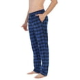 thumbnail image 3 of Gioberti Mens Yarn Dye Brushed Flannel Pajama Pants, Elastic Waist, 3 of 3