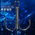 thumbnail image 2 of 100Pcs High quality Super Sharp Anchor Hook,Size #1-14# Sea Fishing Hooks Treble Hook Triple Hooks For Fishing Anzol De Pesca, 2 of 8