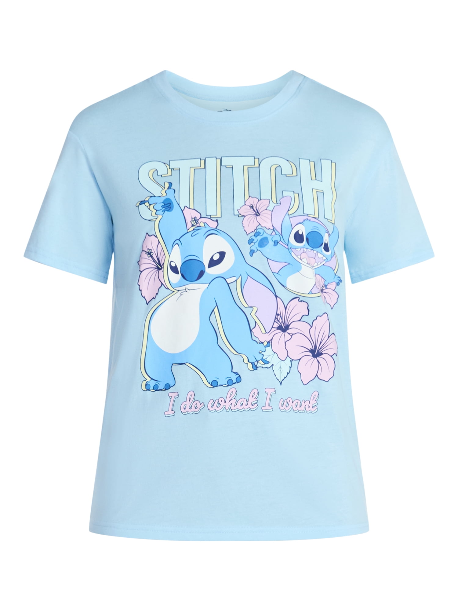 Stitch Women's Graphic Tee with Short Sleeves, Sizes XXS-XXL