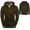 #001-Army Green, variant on Men's Custom Printed Hooded Zip-Up Cardigan Long Sleeve Sweatshirt with Pocket Casual Hoodie Jacket for Daily Outdoor Casual Wear