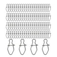thumbnail image 2 of 100 piezas de broches de pesca de acero inoxidable de alta resistencia con cierre de seguridad y cambio de broches de pesca 10mm, 2 of 9
