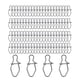 thumbnail image 2 of 100 piezas de broches de pesca de acero inoxidable de alta resistencia con cierre de seguridad y cambio de broches de pesca 10mm, 2 of 9