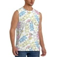thumbnail image 2 of Fotbe Cartoon Bunny Men's Camiseta sin Mangas Estampada para Hombres, Playera Casual para Gimnasio, Entrenamiento, Playa-Medium, 2 of 7