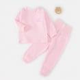 thumbnail image 2 of TOWED22 Boys Girls Pajamas Planet Cotton Toddler Kids 2 Piece Long Sleeve Pjs Fall Winter Sleepwear 3 6 9 12 18 24 Months 2 3 4 5 6 7 8 9 Years(Light Pink,12-18 M), 2 of 9
