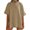 Khaki, variant on LANGWYQU Summer Oversize Women Short Sleeved Loose Casual Shirt Tops