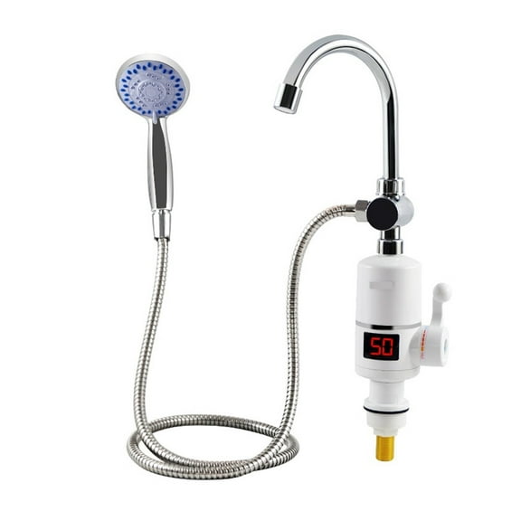 Electric Fast Instant Water Heater Tap Bathroom Heaters Instant Hot Water Shower Faucet Heating With Temperature Display ,Rapid Water Heating