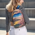 thumbnail image 5 of Yiaed Cherry Blossoms Print Print Laptop Backpack Travel Canvas Backpack Vintage Aesthetic Backpack for School Knapsack Backpack Backpack for School-Medium, 5 of 5