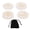 White, variant on Natural White Crystal Quartz Witch Rune Stones Set for Reiki Meditation Healing Crystals - 4 Pcs / 111 g
