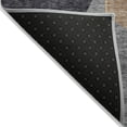 thumbnail image 5 of HomeRoots 579936 10 x 14 ft. Geometric Washable Indoor & Outdoor Rectangle Area Rug, Charcoal, Taupe & Gray, 5 of 5