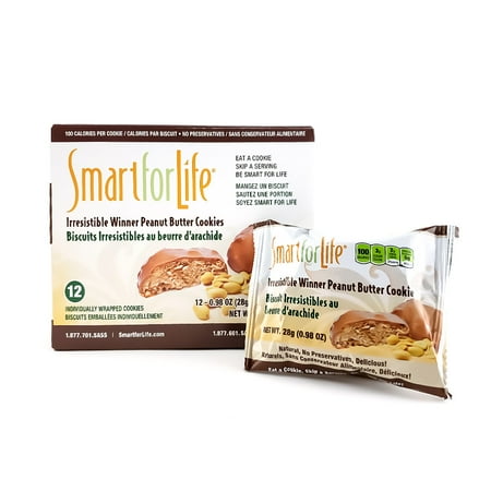 Smart for Life Irresistible Winner Peanut Butter Diet Cookies 12 Ct