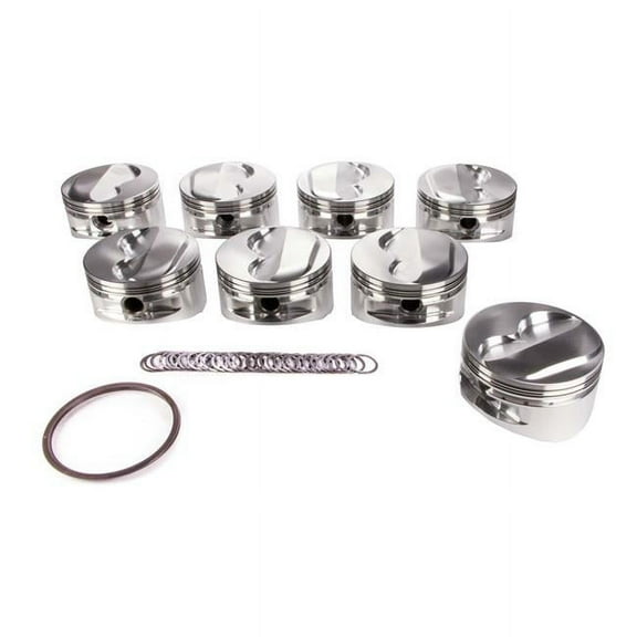 JE Pistons 182033 Small Block Chevy Domed Piston Set, 4.125 in. Bore - Plus 5.6cc