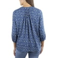 thumbnail image 3 of Jachs Girlfriend Ladies' 3/4 Sleeve Blouse Blue XS, 3 of 3