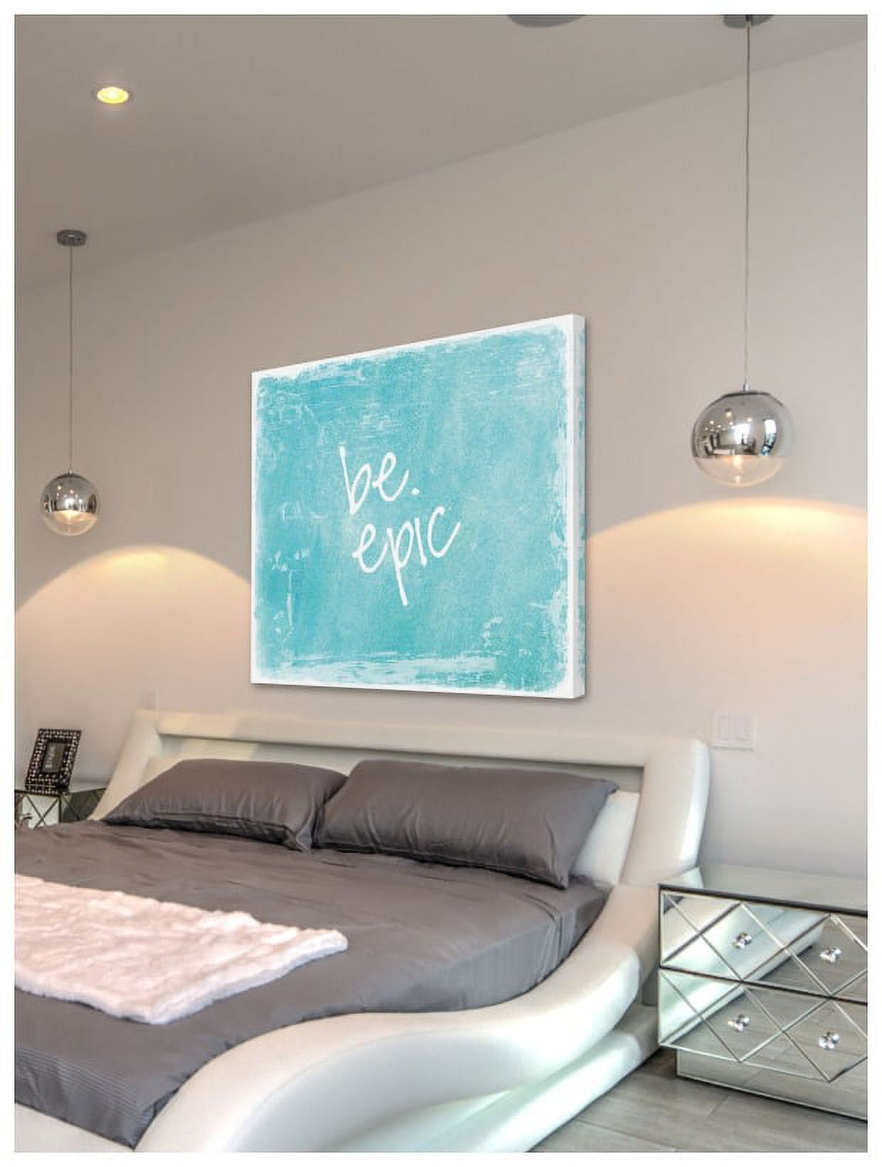 Marmont Hill "Be Epic-Square" Sylvia Cook Painting Print on Canvas