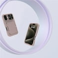 thumbnail image 6 of ELEHOLD for iPhone 16 Case,Built-in Card Holder Slide Len Cover Military Grade Drop Rugged Shockproof Protective Phone Case for iPhone 16,Rosegold, 6 of 6