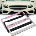 thumbnail image 2 of Soumake Stylish Bling Rhinestones American Car Vehicle Rear License Plate Metal Frame, 2 of 4