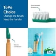 thumbnail image 3 of YWC-Choice Soft Dental Toothbrush for Teeth Cleaning With 3 Replaceable Heads, Green, 3 of 4