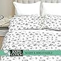 Elegant Comfort - 4 PIECE Holiday Christmas Flannel Cotton Sheet Set, Deep Pocket Fitted - Full, Winter Cabin