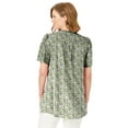 thumbnail image 2 of Woman Within Plus Size Pintucked Half-Button Tunic, 2 of 5