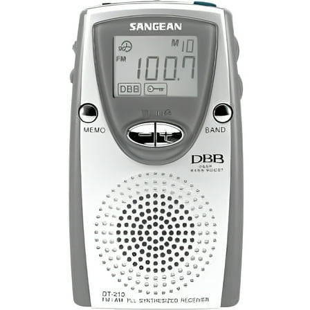 Sangean DT-210 FM-Stereo/AM PLL Synthesized Tuning Pocket Radio