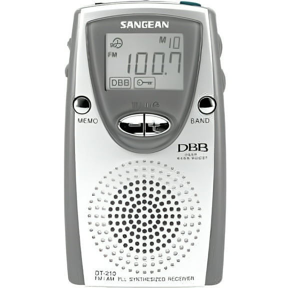 Sangean DT-210 FM-Stereo/AM PLL Synthesized Tuning Pocket Radio