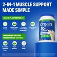thumbnail image 2 of Orgain 30g Vegan Protein + 5g Creatine Powder, Vanilla, 4g Fiber, Muscle Support, 1.76lb, 2 of 8