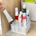 thumbnail image 5 of Wave-shaped Storage Rack for Medicines and Ointments - Desktop Organizer with Compartments for Glue, Tubes, Lipsticks, and Small Cosmetic Items, 5 of 6