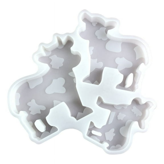3D Cows Molds Castings Molds Silicone Molds Ornament Plasters Molds Epoxy Resin Molds Chocolate Molds for Craft Making